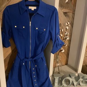 Michael Michael Kors Zipper Belted Dress